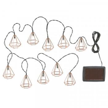 Solar-Lichterkette "Geo String Lights" | 10 LEDs | 3,80 m